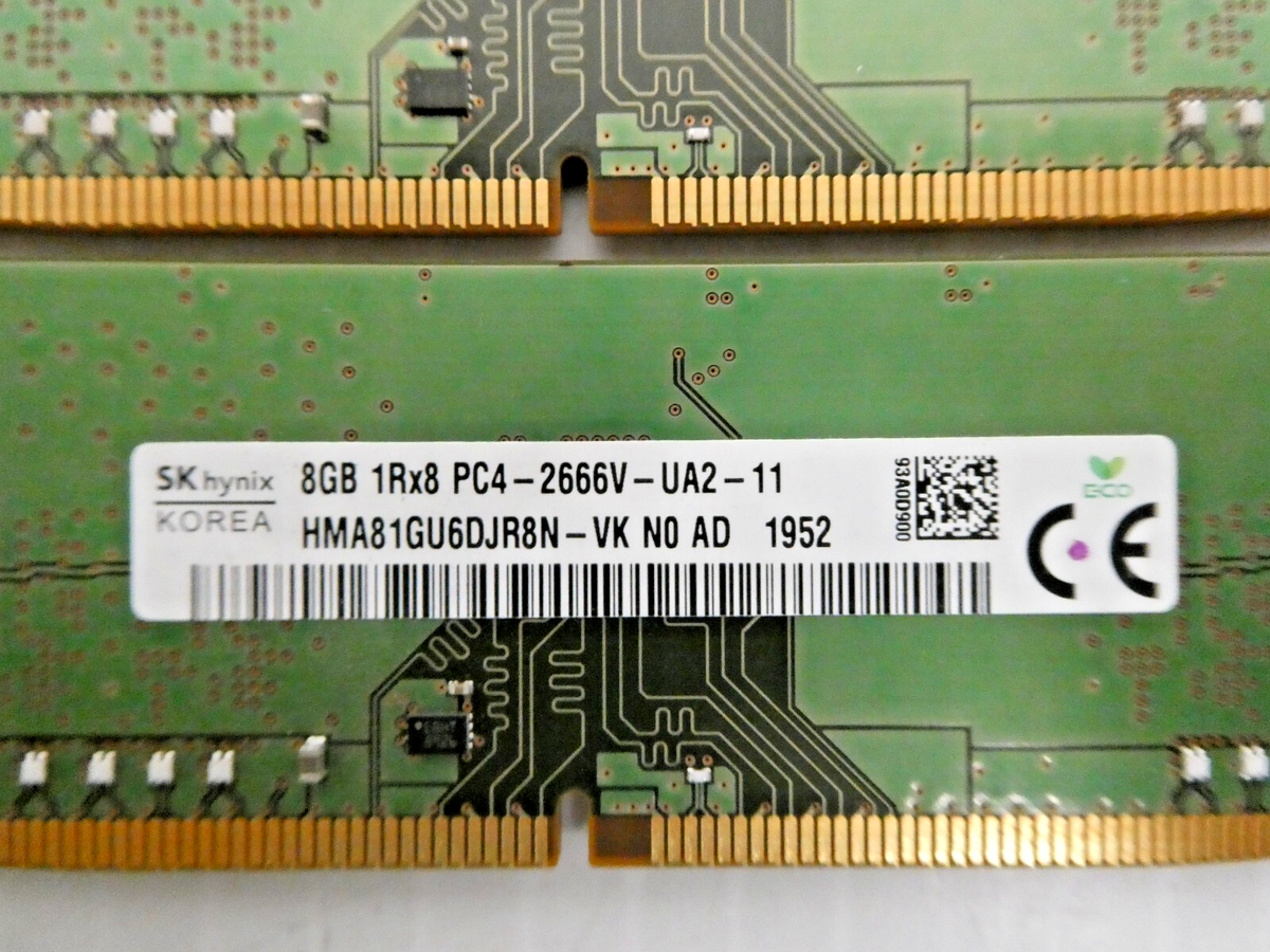 SKhynix 40G （8GB×5枚) PC4-2666V-UA2-11メモリ SKhynix 40G （8GB×5