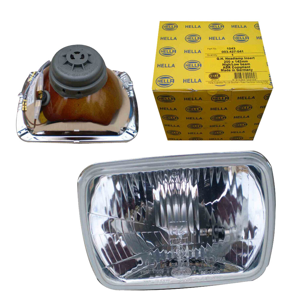 Hella Halogen High Low Beam Insert 200 x 142mm 1043 Headlight for