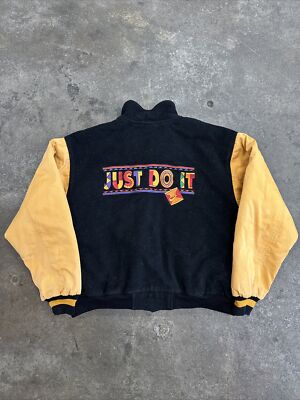 Vintage 90s Nike Urban Jungle Spike Lee Just Do It Varsity Wool