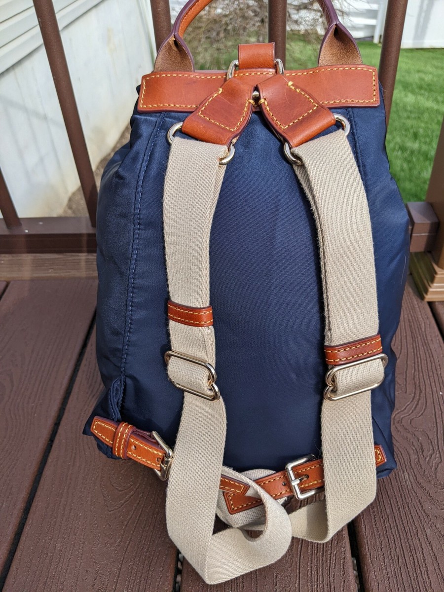 Dooney & Bourke Navy Blue ⚓ Nylon Allie Backpack | eBay