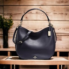 Coach 36026 Nomad Hobo Glove Tanned Leather Navy NWD for sale