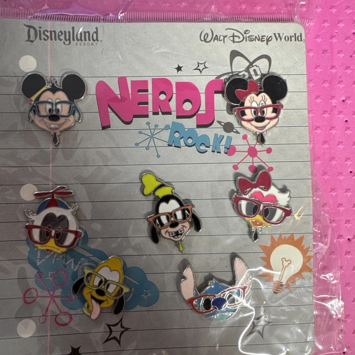 disney nerds pin set products for sale | eBay