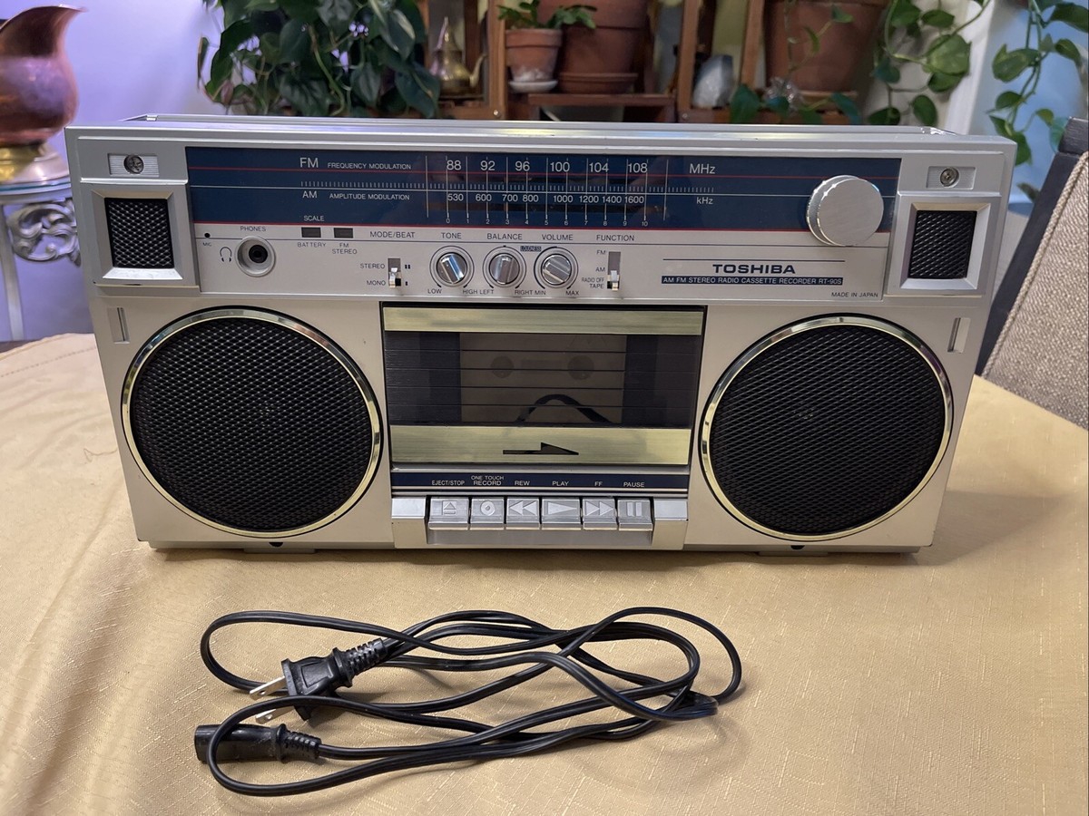 Vintage Toshiba Stereo Radio Cassette Recorder Model: RT-90S Parts