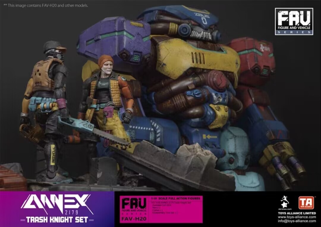 Acid Rain World ANNEX 2179 Trash Knight Set FAV 1/18 Scale Action