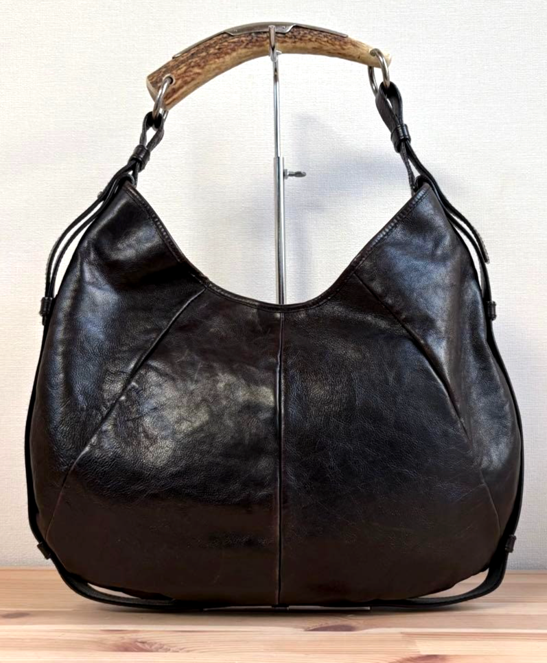 Yves Saint Laurent Mombasa Dark Brown One Shoulder Bag Handbag