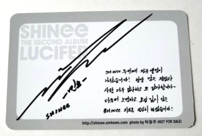 SHINee MINHO LUCIFER CD Photocard Booklet Korean ver. Type A The