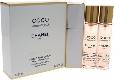 Chanel Coco Mademoiselle EDP x1 Travel Purse Spray x2 Refills