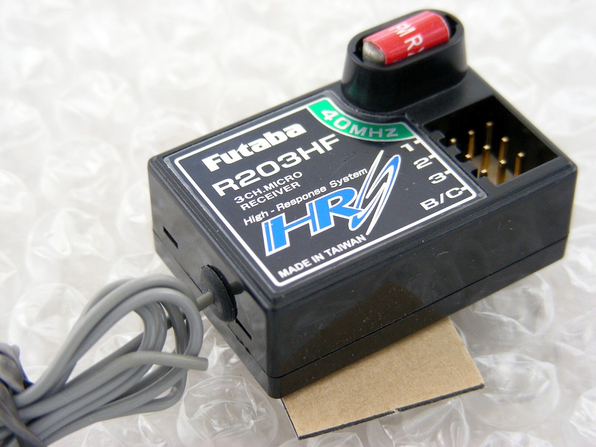 Vintage Futaba 40MHz FM R203HF 3Channel HRS Micro Receiver for 3PK