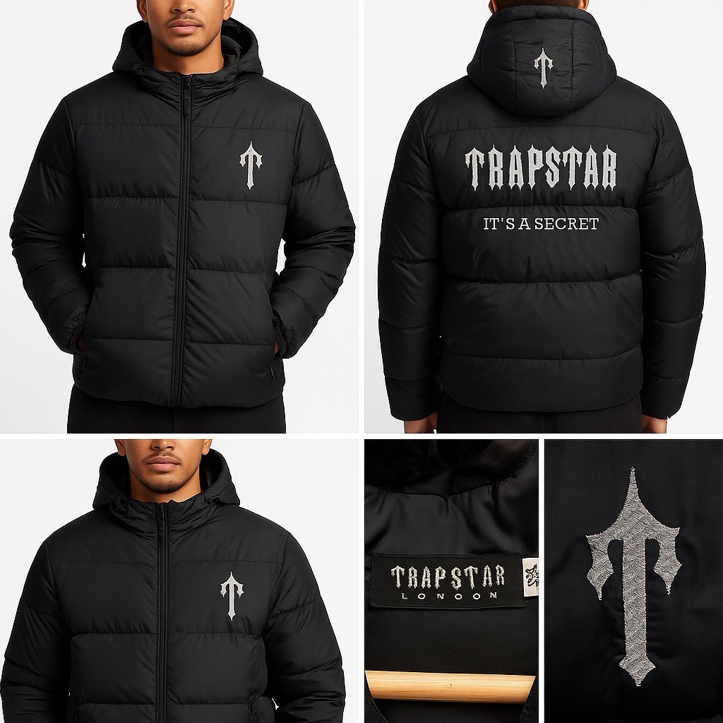 Trapstar London “It's A Secret” Puffer Jacket – Black – XXL | eBay