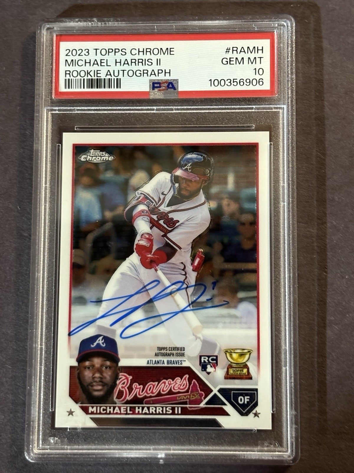 Michael Harris II 2023 Topps Chrome #RA-MH Rookie Autographs Price