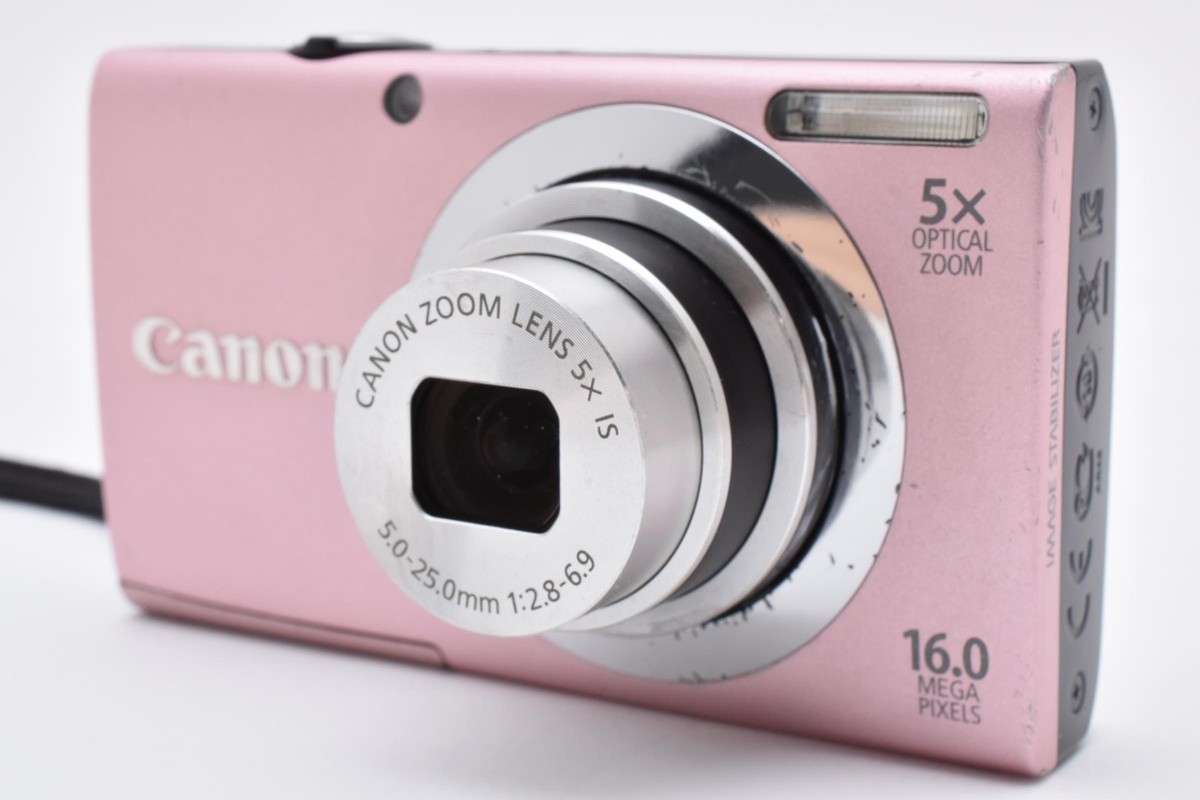 Canon PowerShot A2400 IS Compact Digital Camera pink English