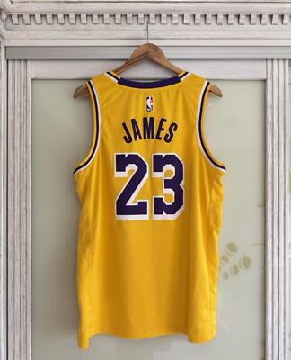 Nike Lakers Lebron James #23 NBA Icon Edition Swingman Jersey Kit