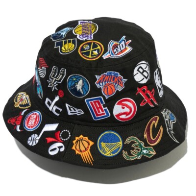 NEW ERA×Ameri LOGO TAPE BUCKET HAT 黒 値引き不可 NEW ERA×Ameri