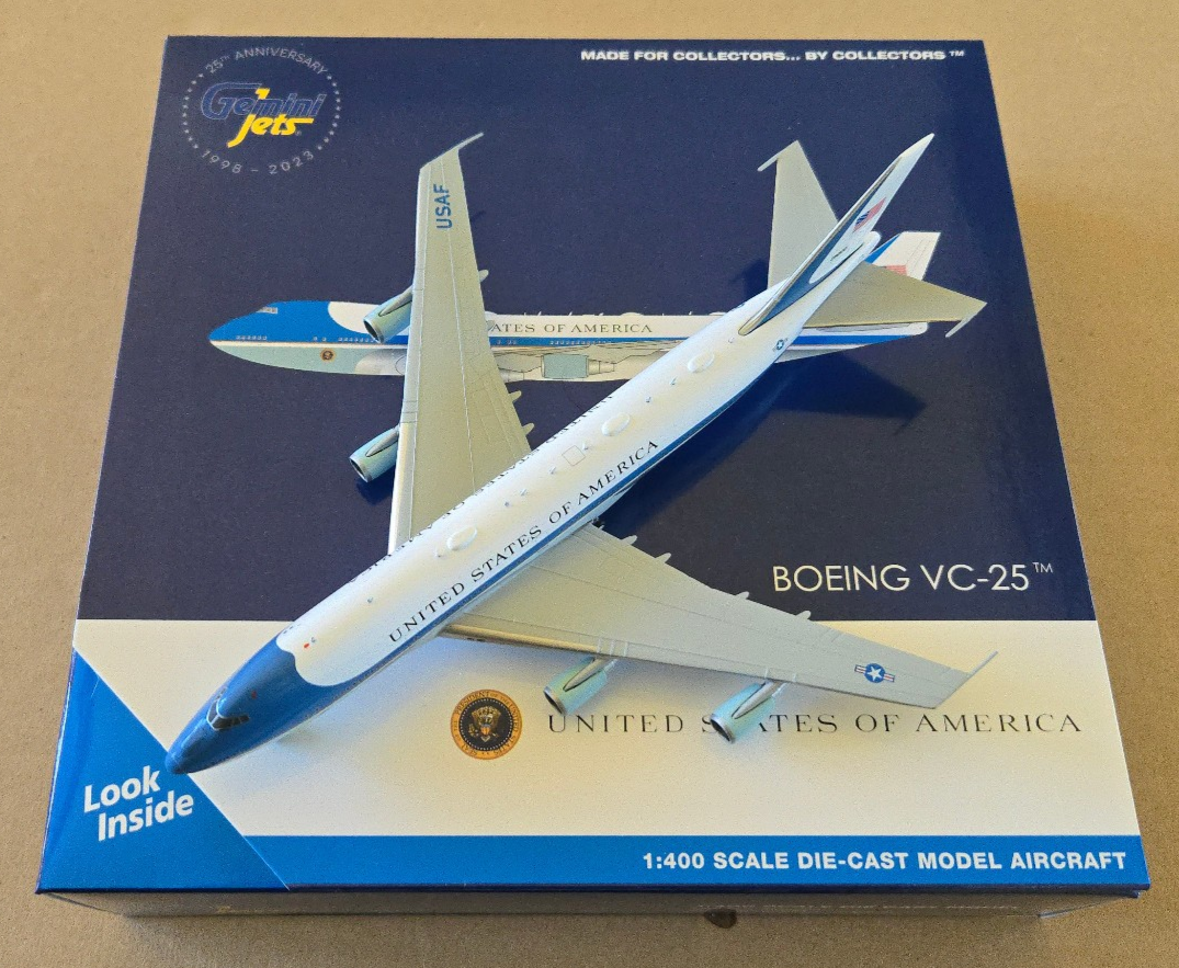 1:400 Boeing 747-200 / VC-25A Air Force One 28000 USAF Gemini Jets