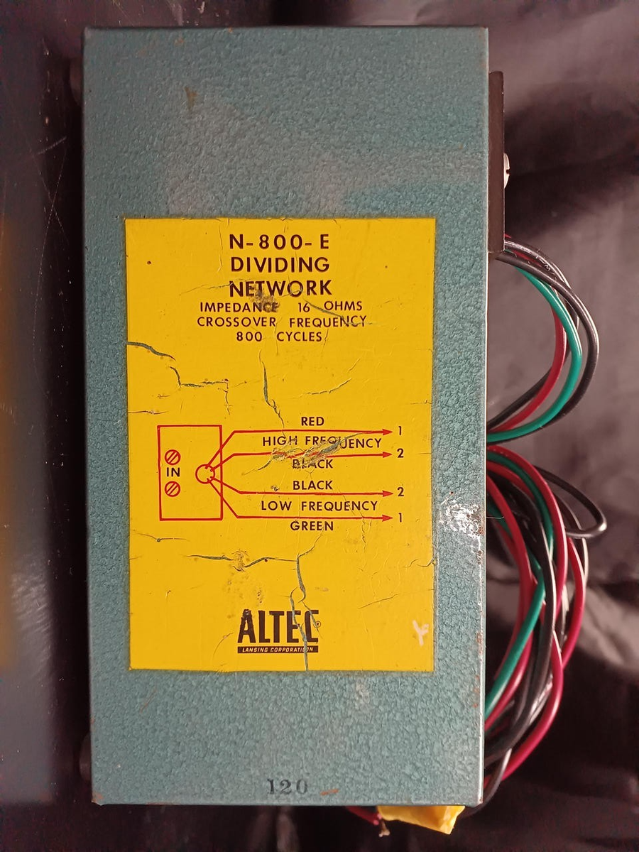 ALTEC Lansing N-800-E Dividing Network Pair Set Early Green Period