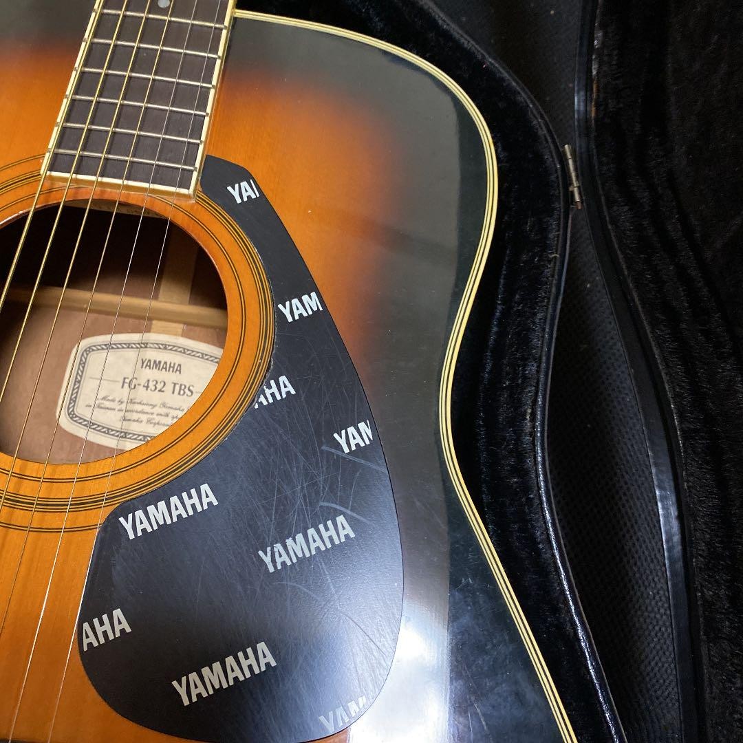 Acoustic Guitar Yamaha FG-432 TBS Sunburst with Hard Case | eBay