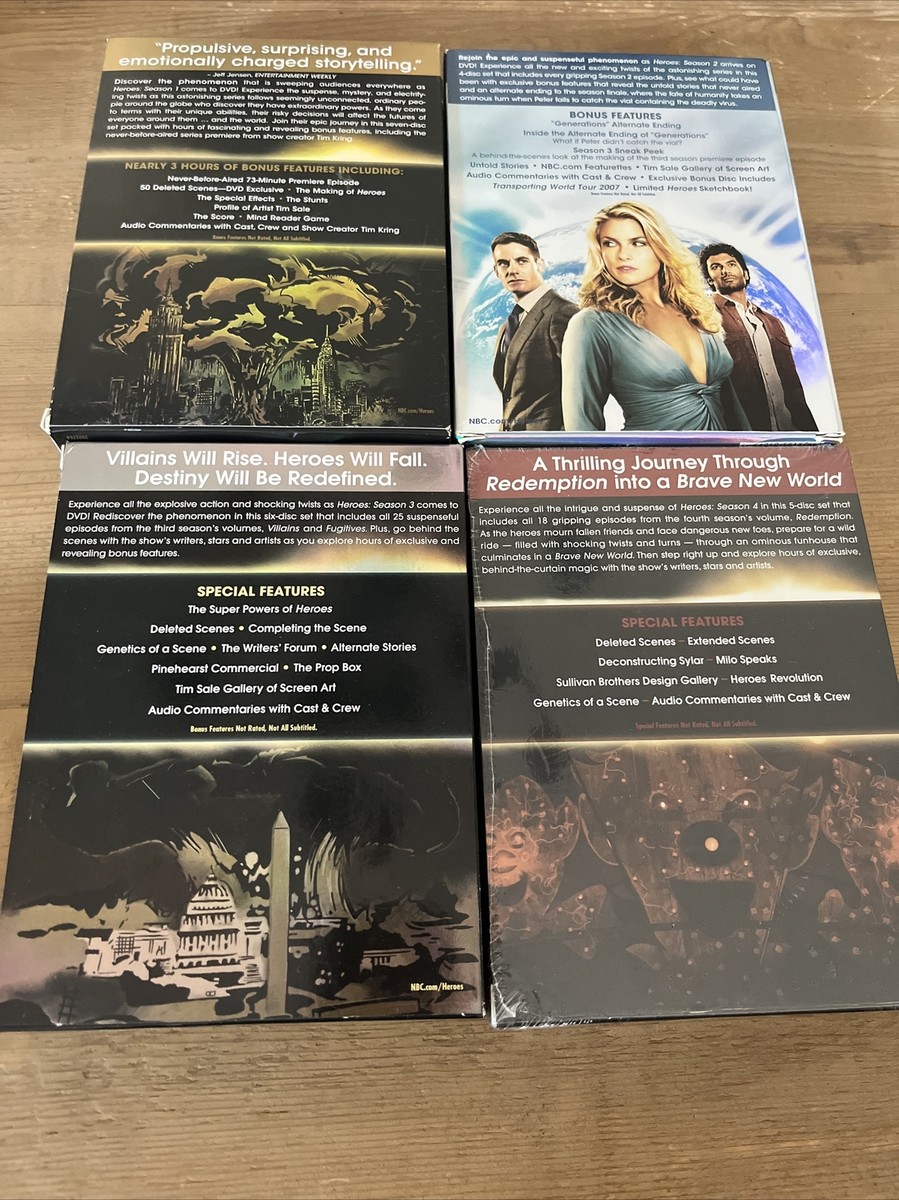 HEROES Season 1-4 NBC The Complete Edition 29 DVD Set TV Series