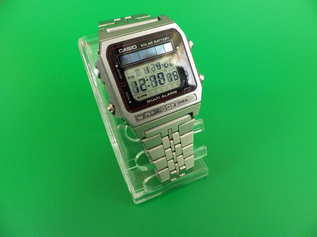 Vintage Casio DW-2000 Solar Watch multi-alarm Made in Japan