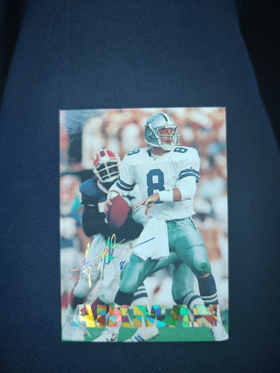 TROY AIKMAN COWBOYS 1993 STADIUM SPORTS GOLD SIGNATURE CARD #41