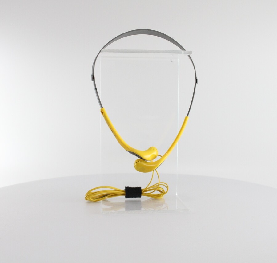Genuine Sony Sports Vertical In-Ear Headphones - Yellow (MDR-W14