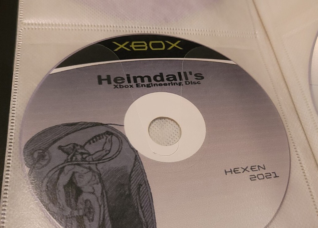 Original Xbox DVD - Heimdall's TruHeXEn 2021 - Verbatim DVD-R
