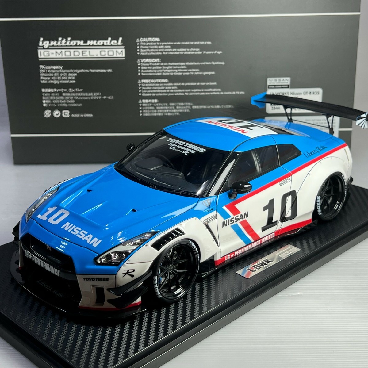 1/18 Ignition Model Nissan LB-WORKS Nissan GT-R R35 type 2 White