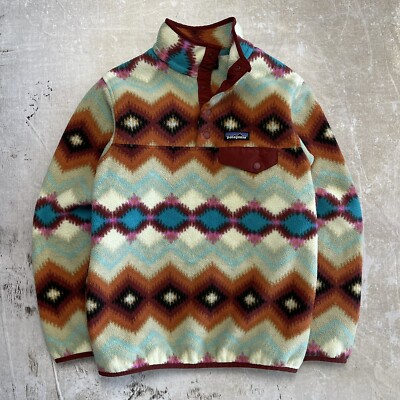 Patagonia Synchilla Snap T Fleece Pullover Timber Twist Multicolor