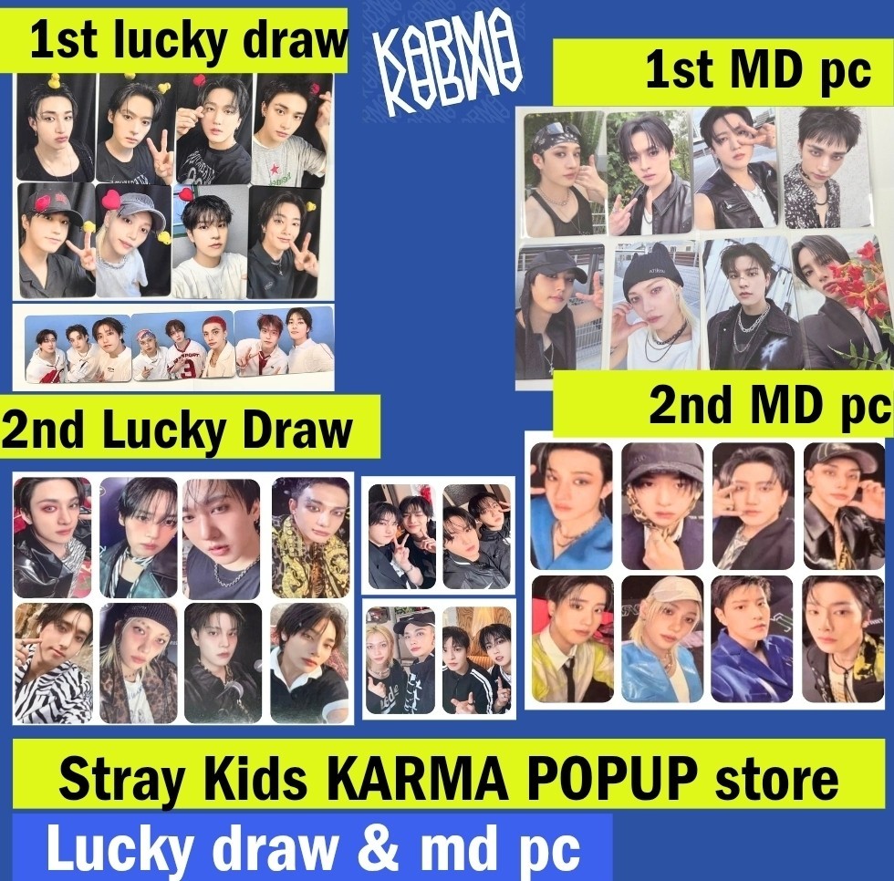 Stray Kids KARMA pob photocard POP UP store Lucky Draw photocard