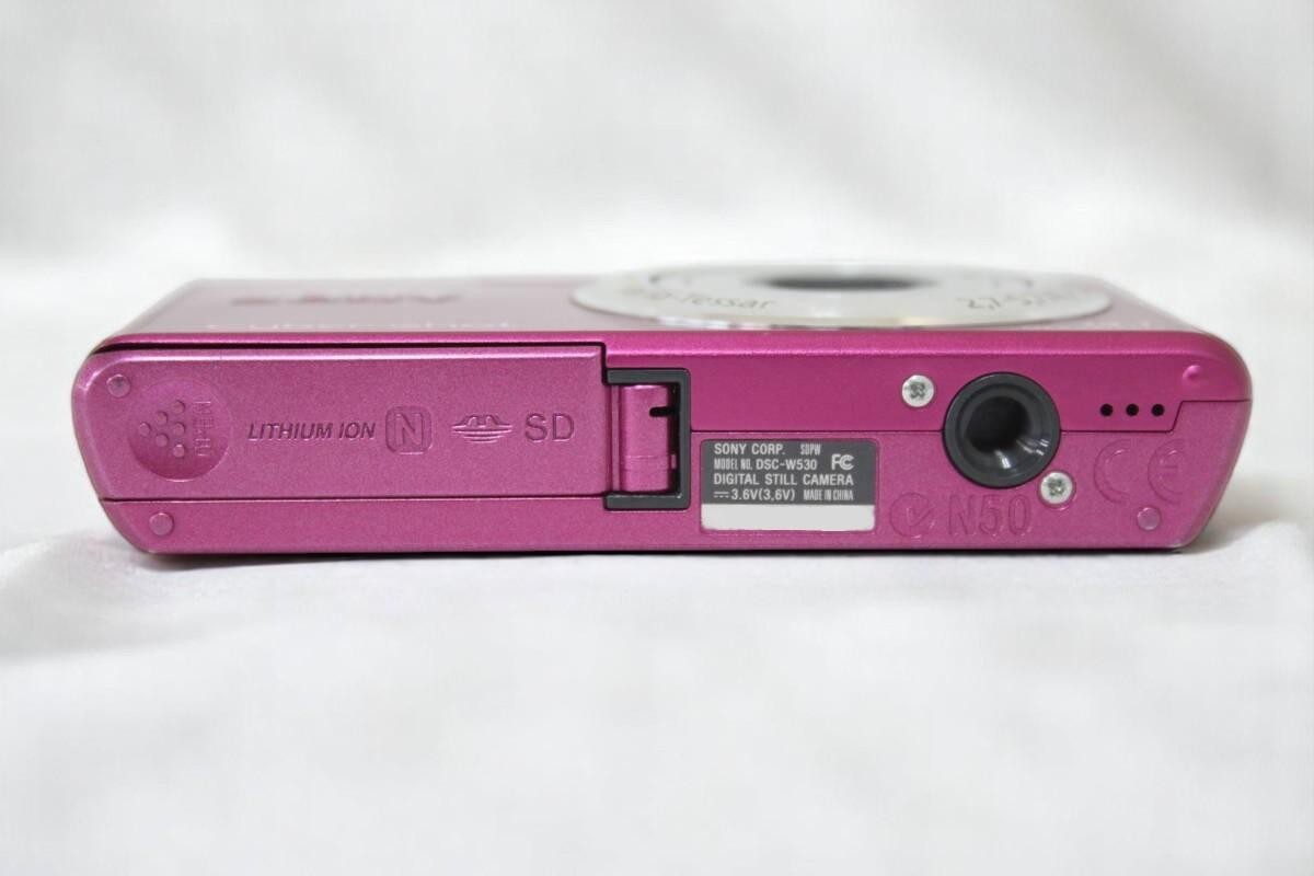 EXC+5] SONY Cyber Shot DSC-W530 Pink Digital Camera 14.1MP