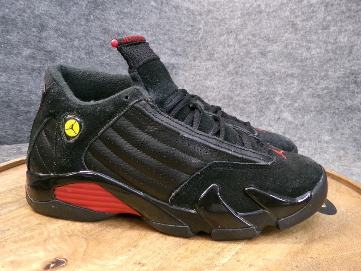 Nike Air Jordan Retro 14 “Last Shot” GS Size 5.5Y 2018 Black Red