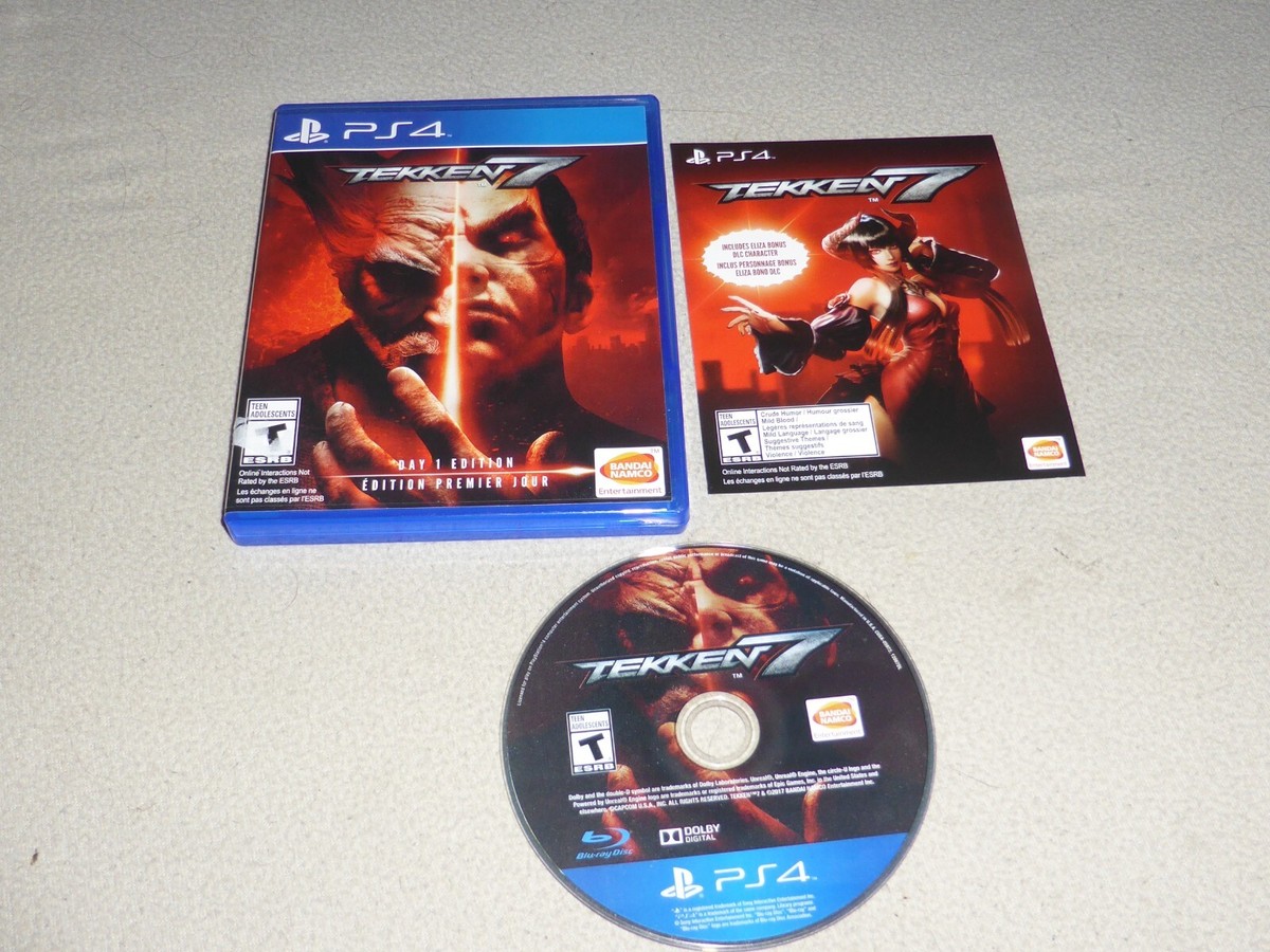 SONY PLAYSTATION 4 PS4 VIDEO GAME TEKKEN 7 W CASE & MANUAL