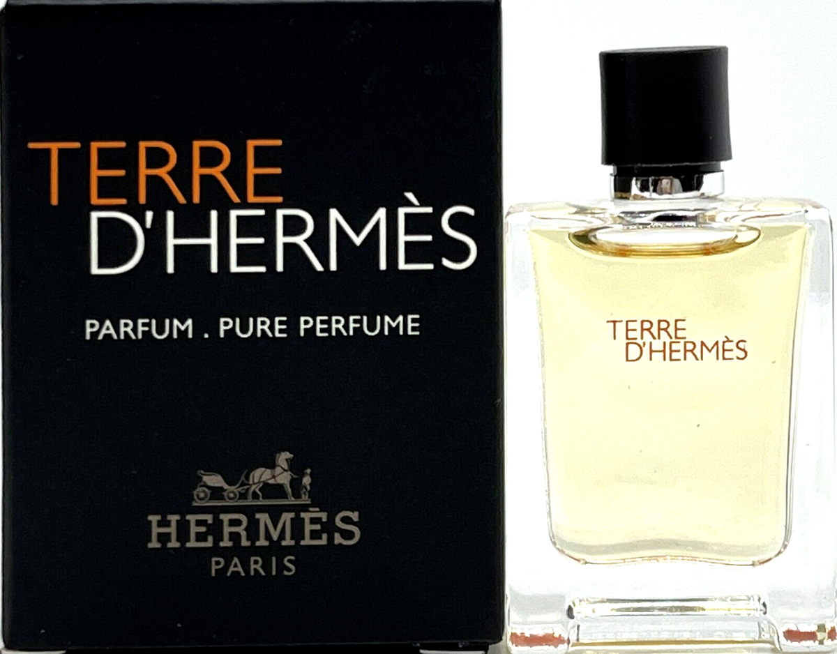 HERMES TERRE D'HERMES PURE PERFUME MINI SPLASH MEN 0.17 Oz / 5 ml