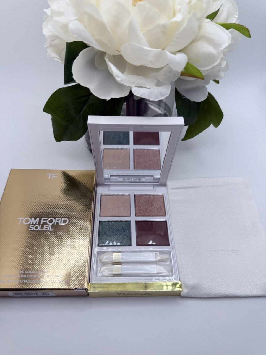 Tom Ford Soleil Eye Color Quad 01 Emerald Dusk Eye Shadows Full Sz