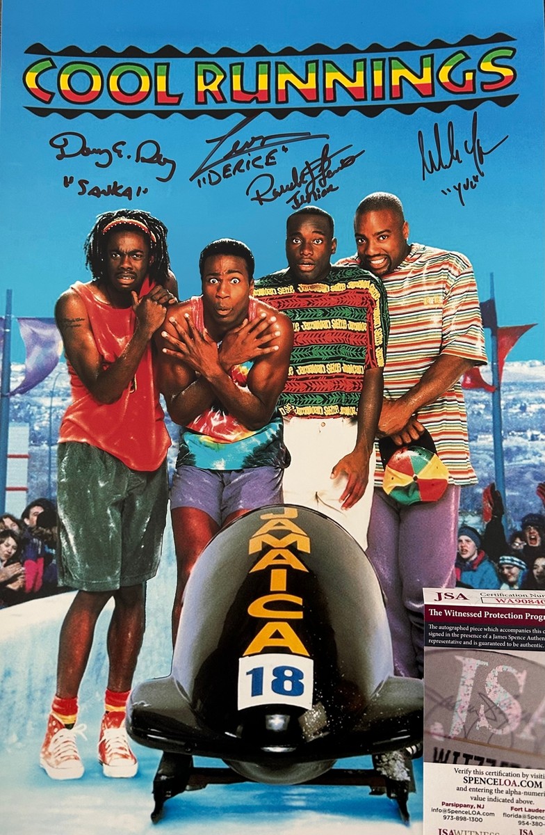 Cool Runnings Movie Jamaica Bobsled Official Cast Signed 11x17