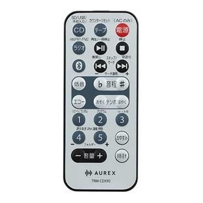 TOSHIBA AUREX Boombox TY-CDX92 Silver Bluetooth Speaker Recorder