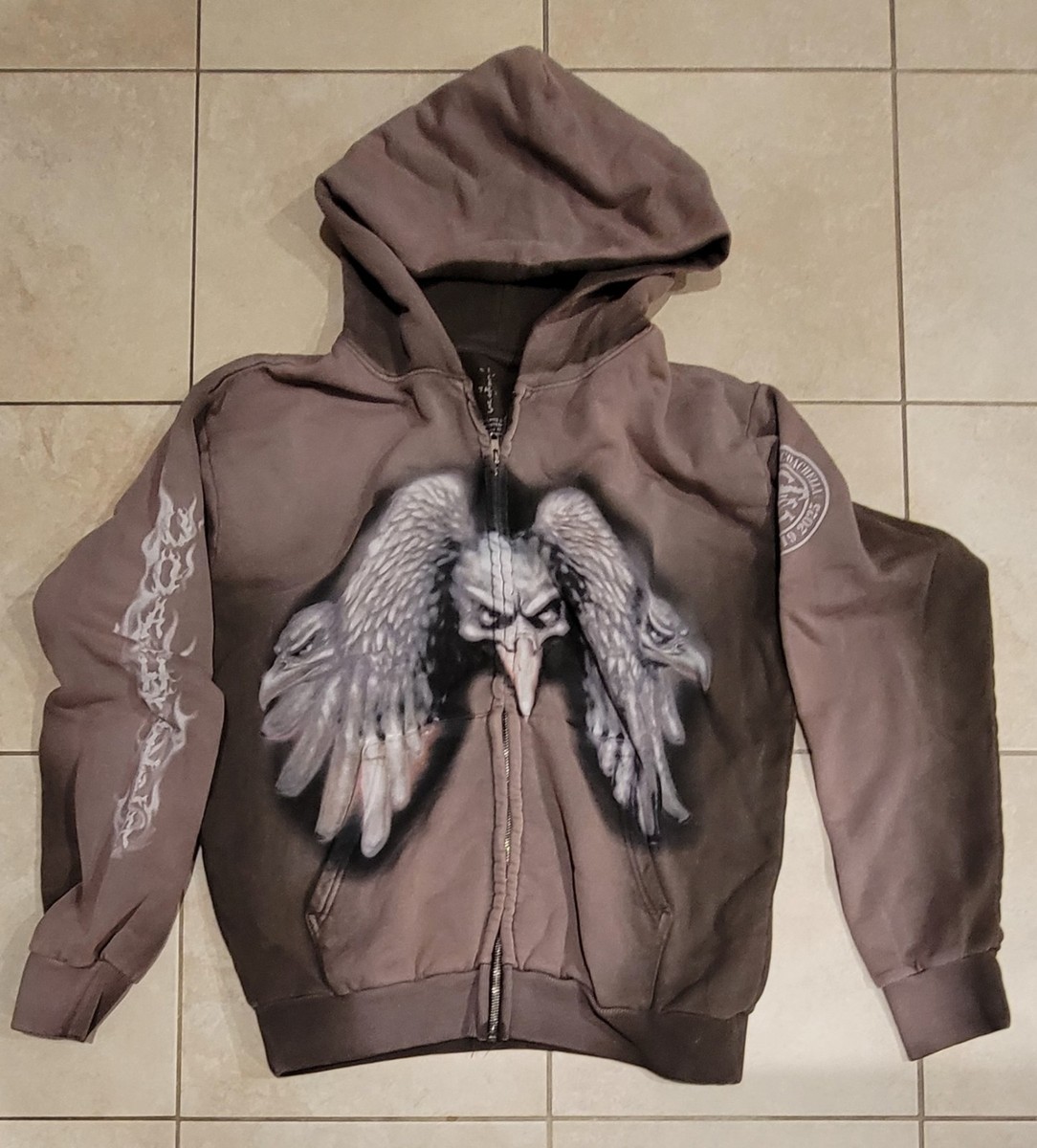 Travis Scott Hoodie Coachella 2025 Birds Small Zip-Up Official