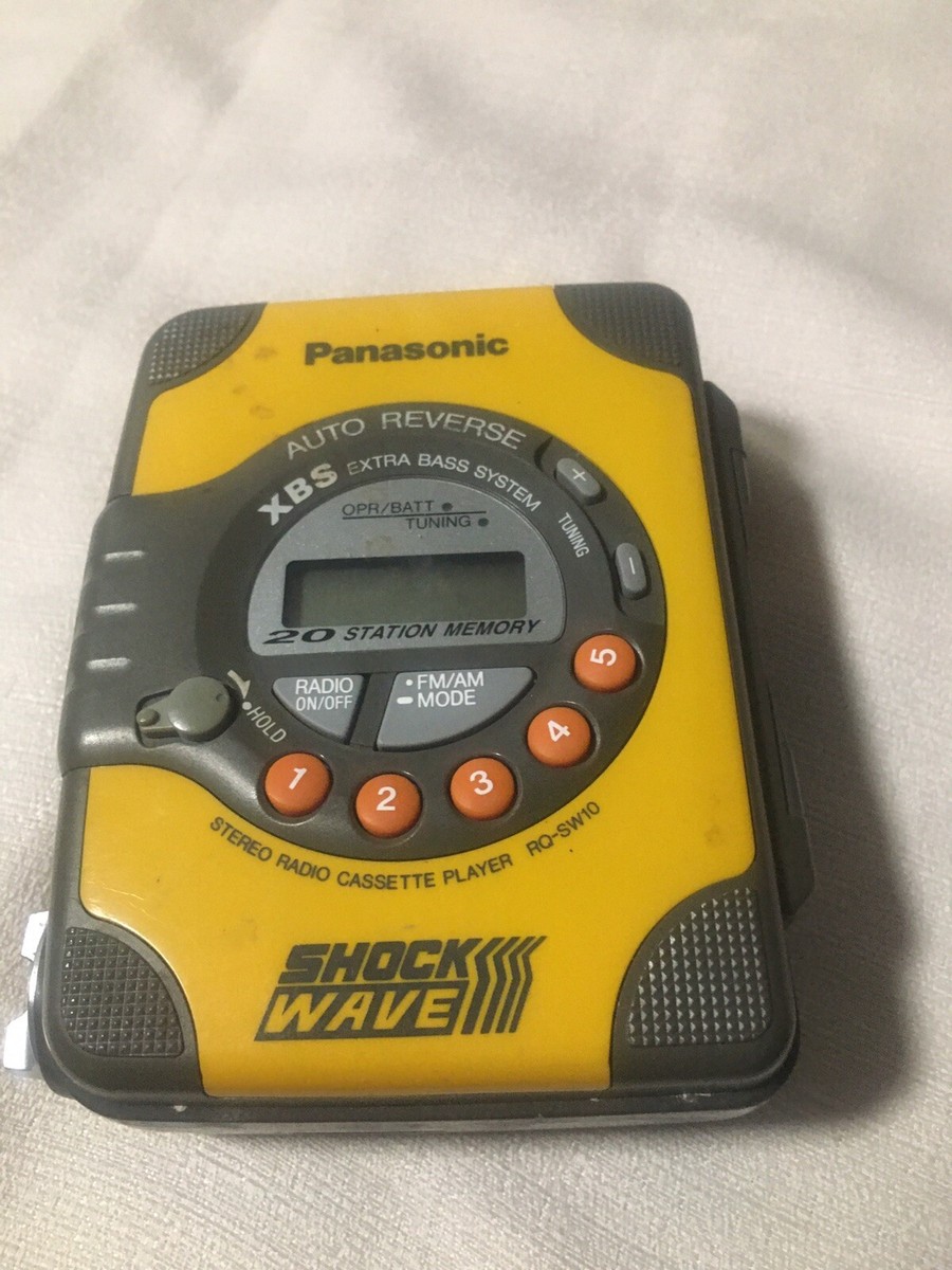 Panasonic Shockwave RQ-SW20 Portable Cassette Player AM/FM Radio