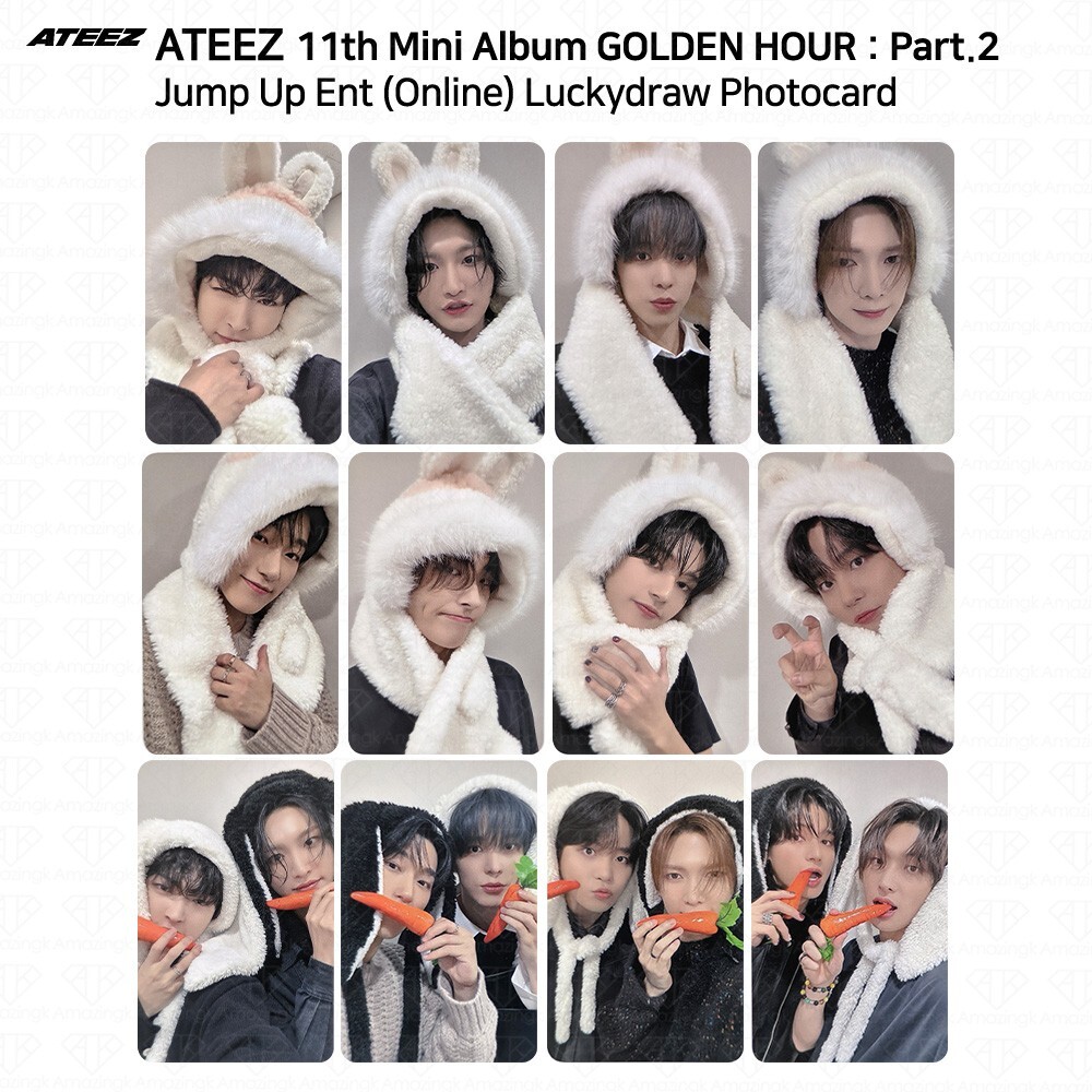 ATEEZ The 11th Mini Album Golden Hour Part.2 Jump Up Luckydraw