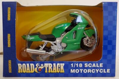 Maisto Road & Track Kawasaki ZX-12 Motorcycle 1:18 Scale Diecast