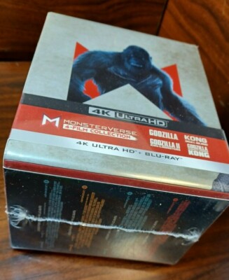 MONSTERVERSE 4-Film Collection 4K Steelbook- NEW-Free Box Shipping