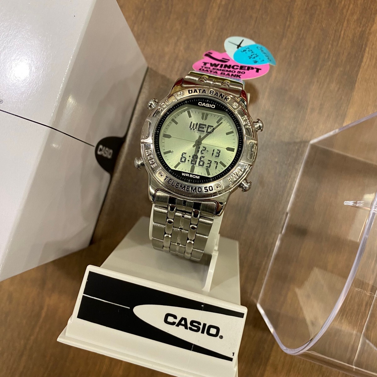 Casio ABX-600-7AV Twincept Telememo Data Bank Rare Vintage