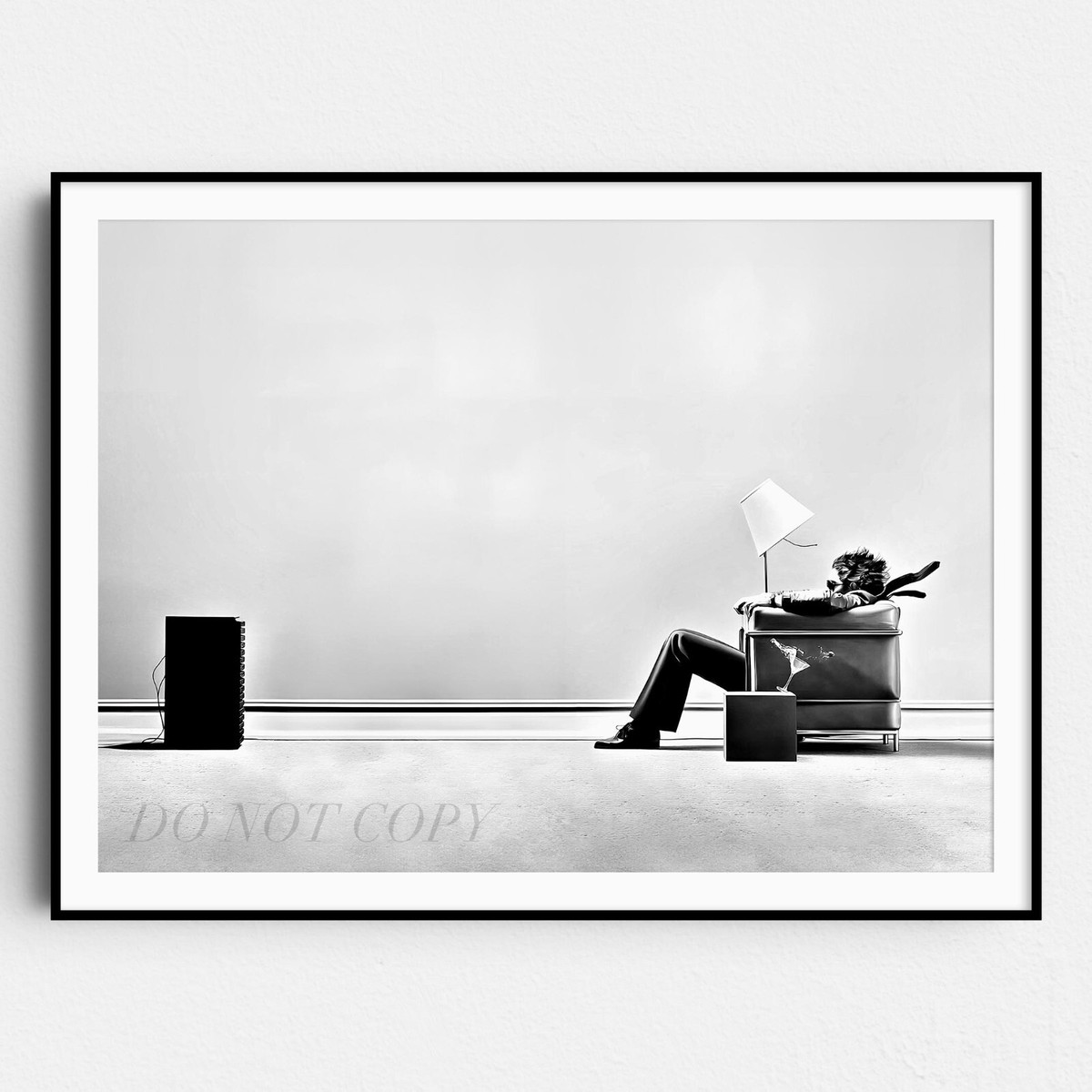The Blown Away Guy 1979 Speaker Ad 1970s Music Wall Art Poster