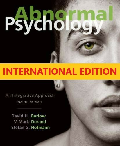 4-7 DAYS DELIVERY - Abnormal Psychology by Barlow, 8th