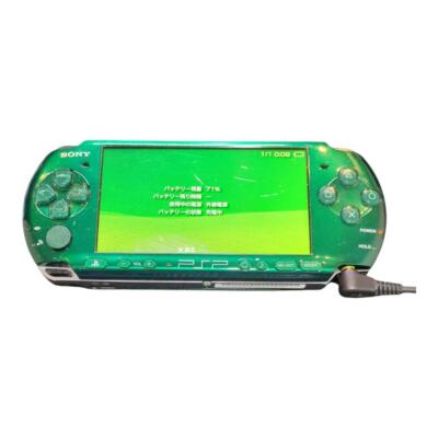 PSP Playstation Portable Spirited Green PSP 3000SG Sony game