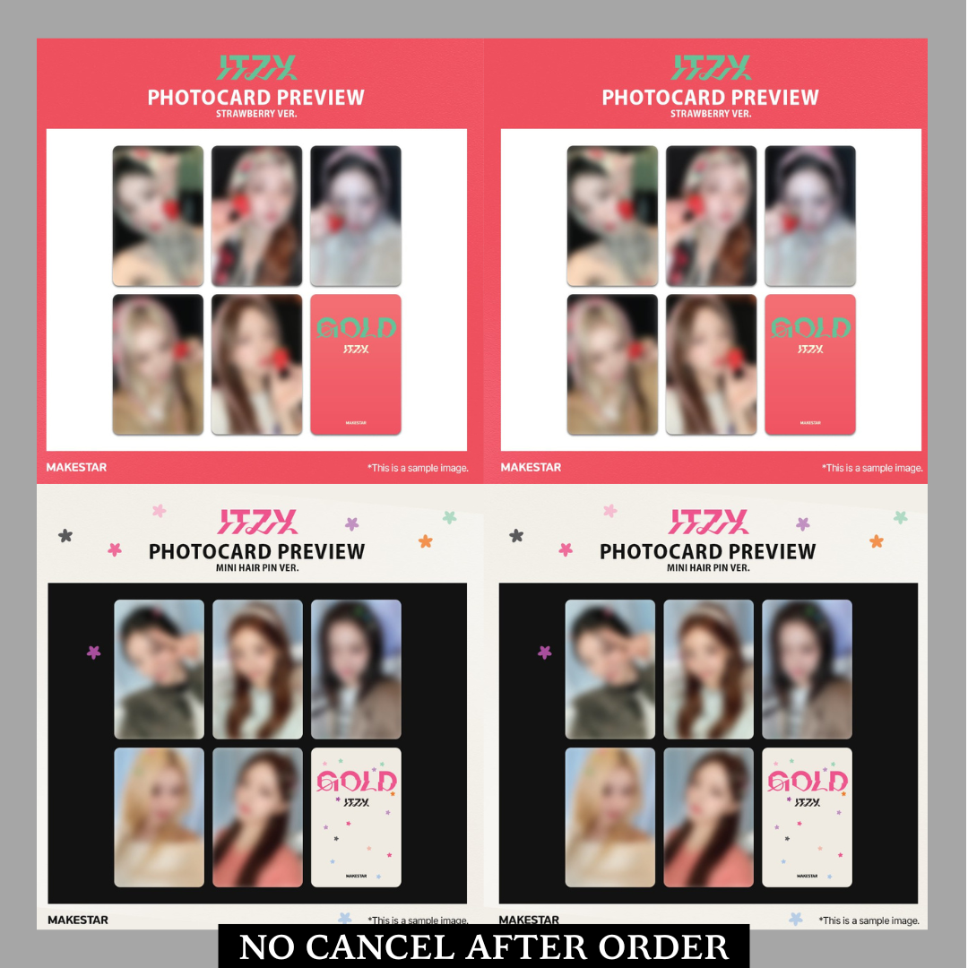 ITZY GOLD MAKESTAR FANSIGN FANCALL EVENT R1 PHOTOCARD OFFICIAL | eBay