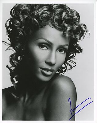 IMAN Authentic Hand-Signed 