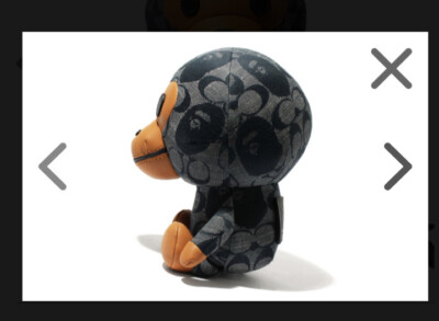 AUTHENTIC A BATHING APE BAPE x COACH BABY MILO PLUSH Doll NEW RARE