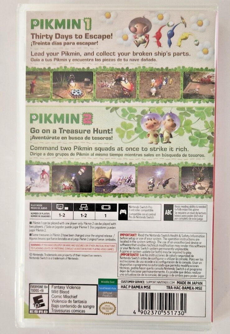 Pikmin 1+2 & 4 Nintendo Switch New Game Bundle (2023 Strategy