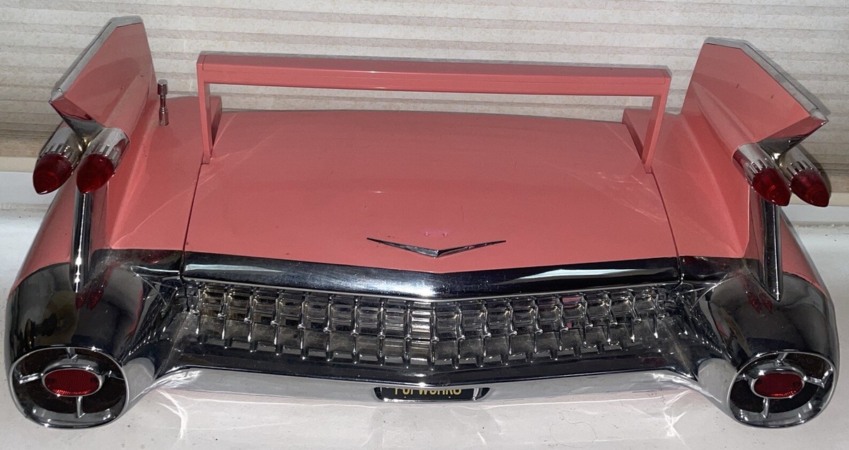 PINK CADILLAC 1959 ELDORADO RADIO/CASSETTE/LIGHTS BOOMBOX POPWORKS