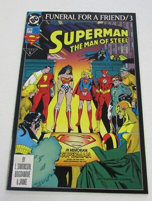 COMIC BOOK DC COMICS FUNERAL FOR A FRIEND 3 SUPERMAN 20 FEB 93 | eBay